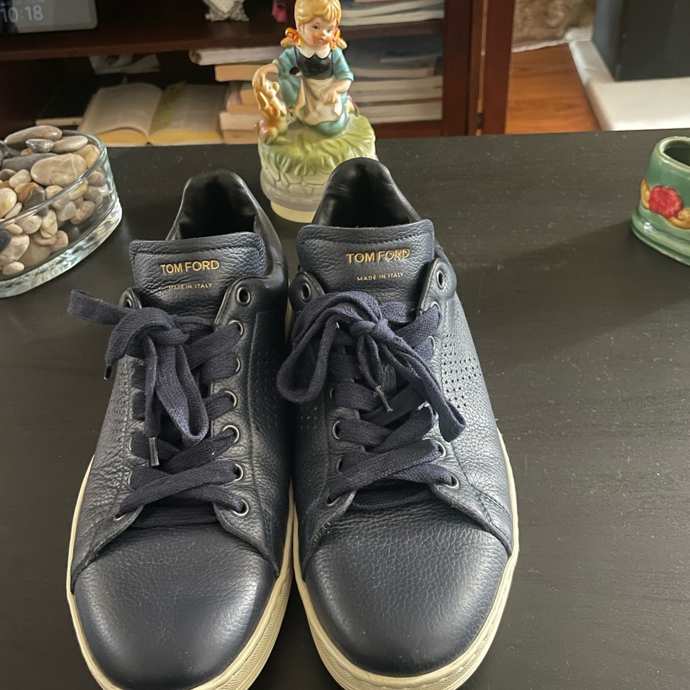 Tom Ford Men's Navy Sneakers